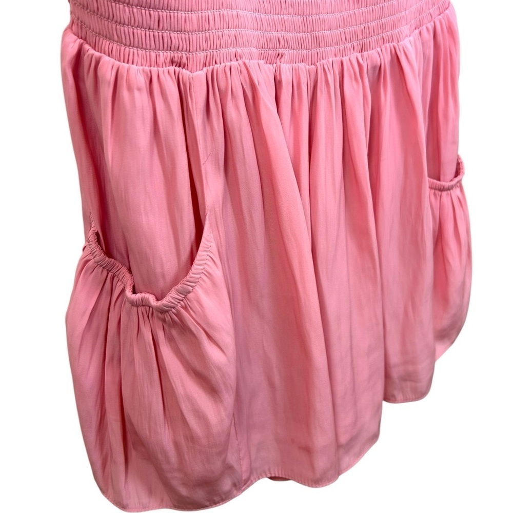 Ramy Brook NWT Women’s ‘Ellen’ Romper Ruffles Eyelet Feminine Pink Tulip X-Small - Picture 9 of 13